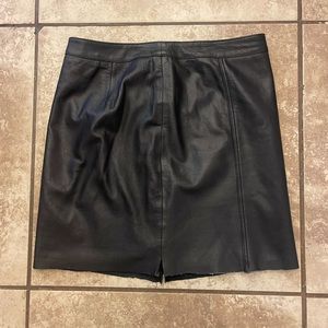 Trouve Leather Mini Skirt